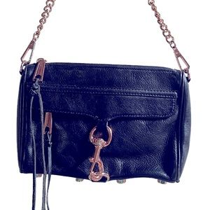Rebecca Minkoff Black Leather Crossbody Handbag
